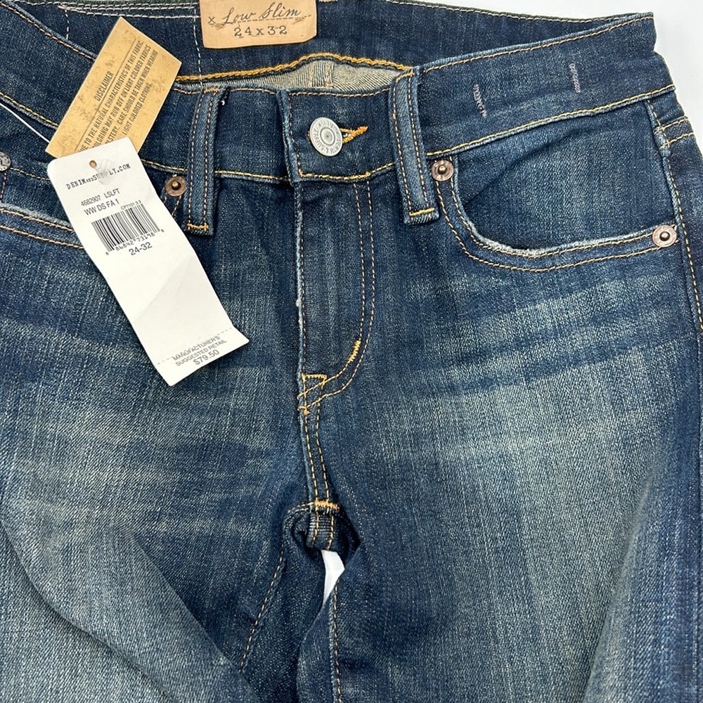 NWT Ralph Lauren Denim & Supply Co Women’s 24x32 Low Slim Denim Jeans - Picture 8 of 10